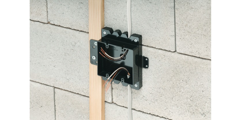 Arlington’s Furred Wall Box™ Makes Challenging Outlet Box Installations Easy