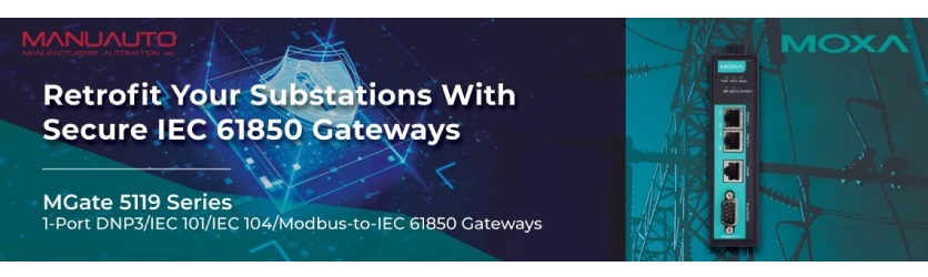 Retrofit Your Substations with MOXA Secure IEC 61850 Gateways